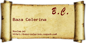Baza Celerina névjegykártya